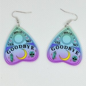 Ouija Board Planchette Dangle Earrings